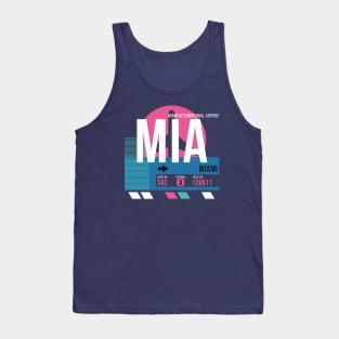 Miami (MIA) Airport Code Baggage Tag Tank Top